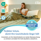 Ella Bezug für Gewichtsdecke Hellolivgrün – perfekter Schutz, damit die Decke länger hält