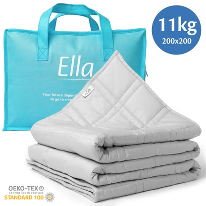 Verzwaringsdeken van 11 kg, biedt comfort en helpt bij stressvermindering.