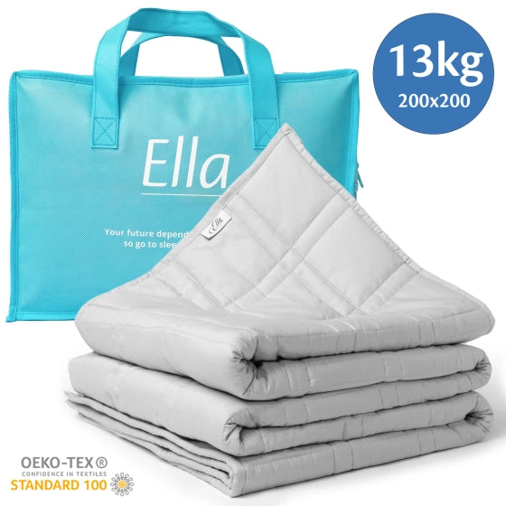 Verzwaringsdeken van 13 kg, ontworpen om stress te verminderen en een gevoel van veiligheid te bieden.
