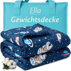Ella Gewichtsdecke Kinder Space – Therapiedecke für Kinder, OEKO-TEX zertifiziert