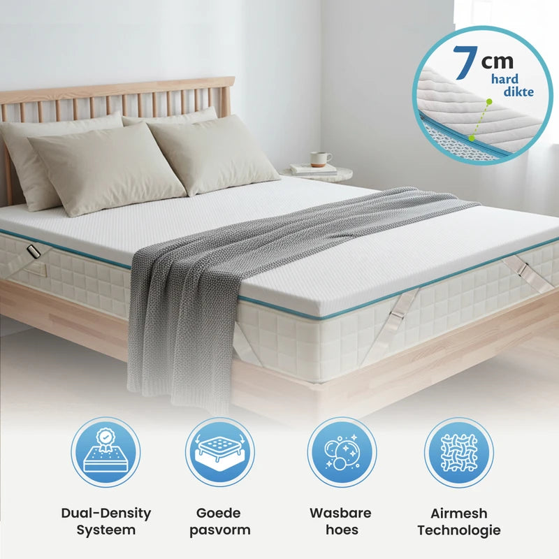 Mittelharte & Feste Matratzentopper - 7 cm