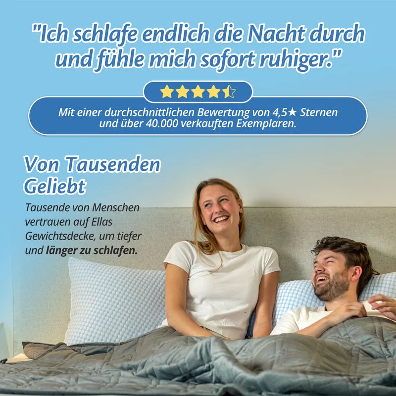 Von Tausenden geliebt – 4,5 Sterne und über 40.000 verkaufte Gewichtsdecken