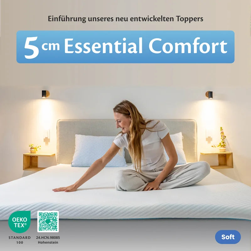 Ella Matratzentopper 5 cm Essential Comfort – Soft, OEKO-TEX zertifiziert
