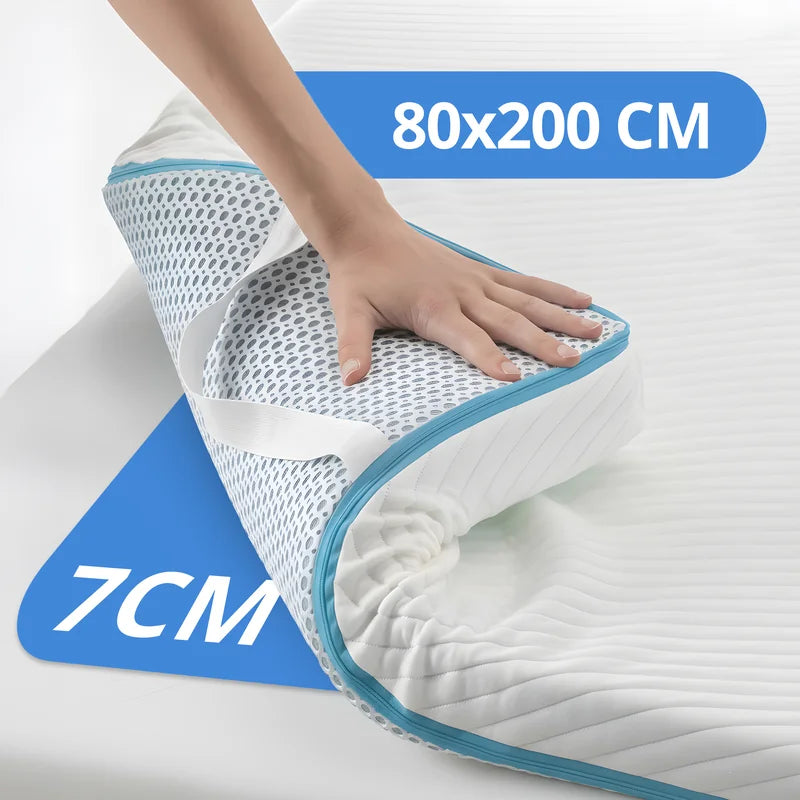Ella Matratzentopper 7 cm 80x200 cm – Premium Comfort, Medium-Soft