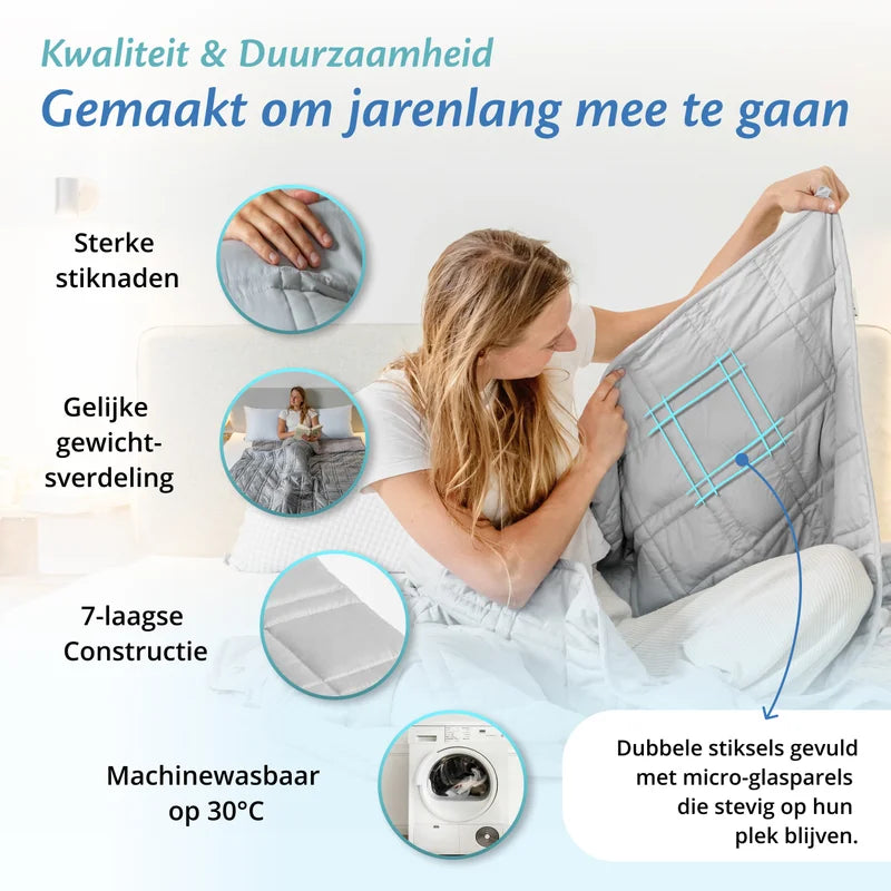 Ella Gewichtsdecke - Weiß