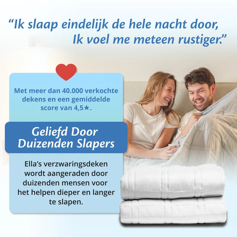 Ella Gewichtsdecke - Weiß