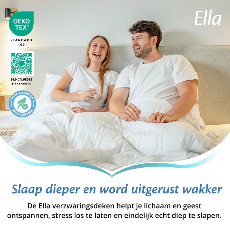 Ella Gewichtsdecke - Weiß
