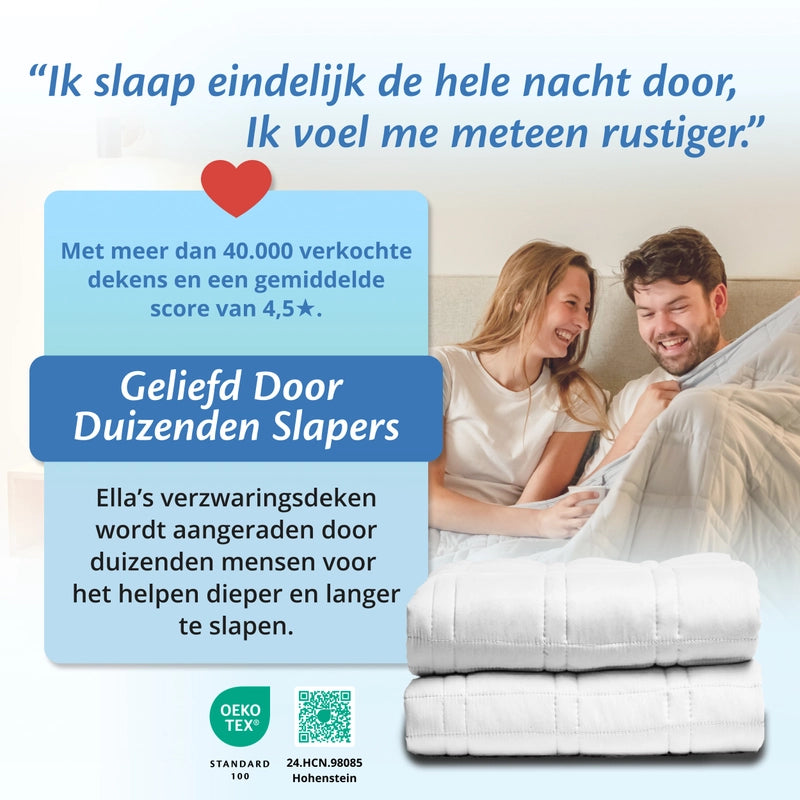 Ella Gewichtsdecke - Weiß