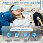 Eine Frau, die mit einer Schlafmaske schläft, perfekt für einen besseren Nachtschlaf und weniger Stress.